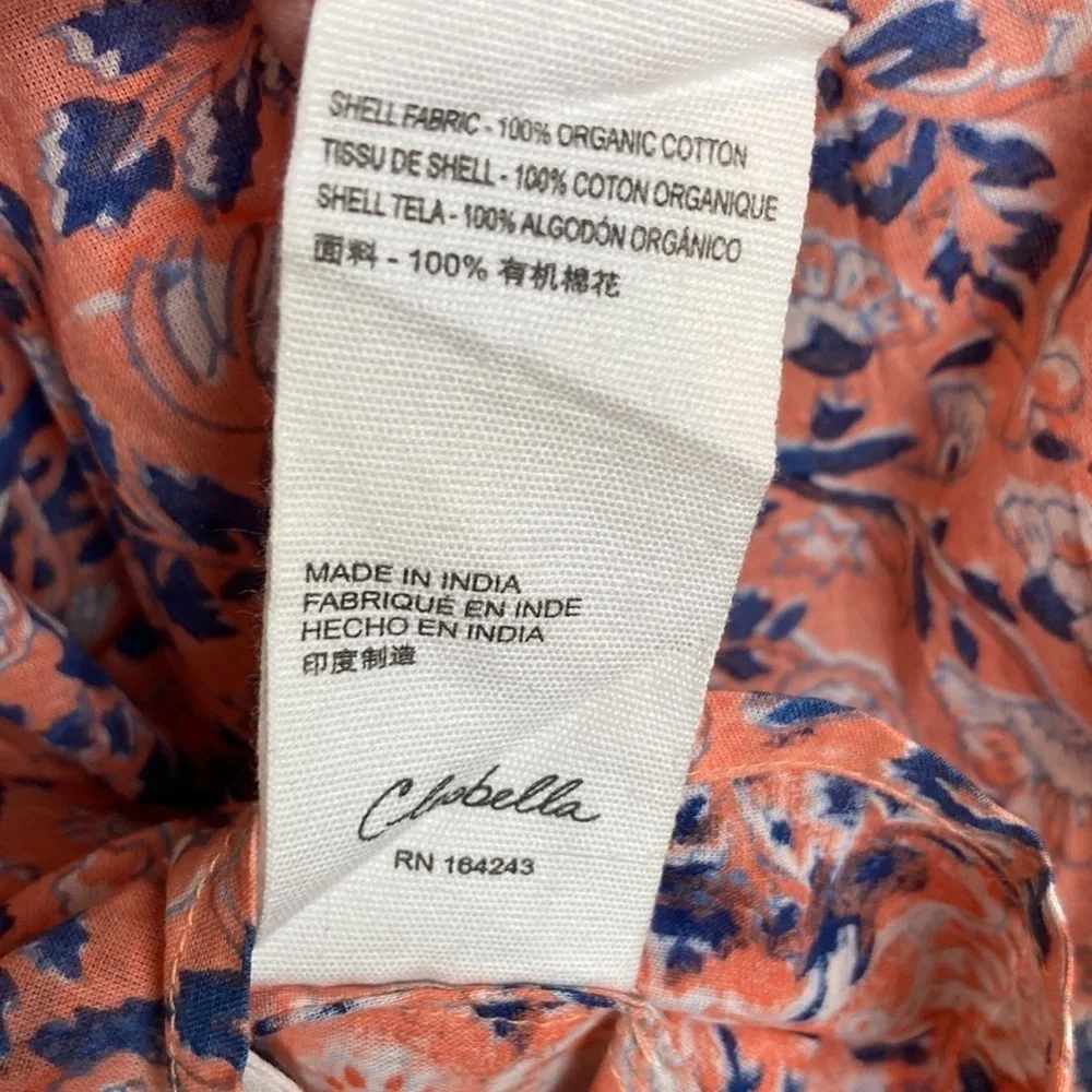 Cleobella Mariana Floral Positano Organic Cotton Blouse S Boho Romantic Feminine